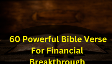 60 Powerful Bible Verse For Financial Breakthrough