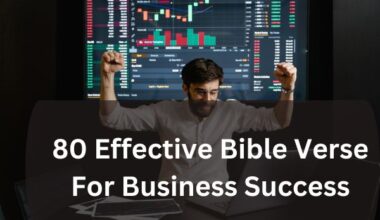 80 Effective Bible Verse For Business Success