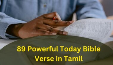 89 Powerful Today Bible Verse in Tamil